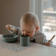 Baby Livia Silikonska podloga za hranjenje - Blue Surf