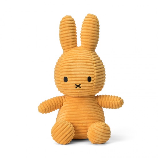 Miffy zajček mehka igrača ECO Corduroy Yellow - 23 cm 