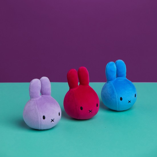 Miffy zajček Squish Ball mehka plišasta igračka Fuchsia - 9 cm