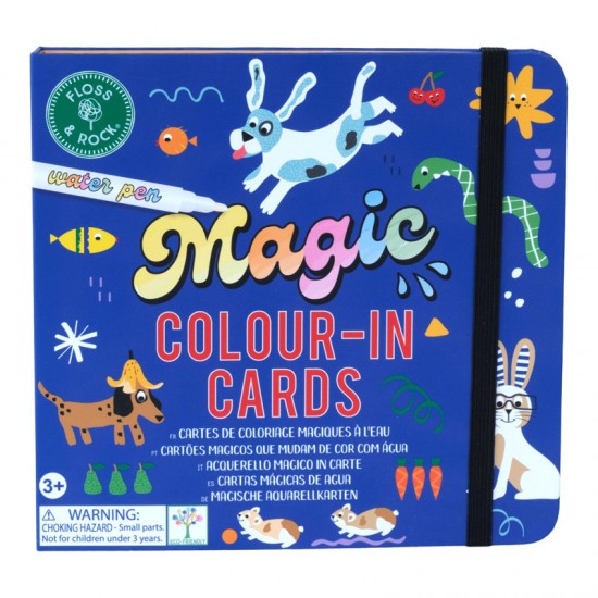 Floss&Rock® Čarobna vodna pobarvanka Magic Colour-In Cards Pets