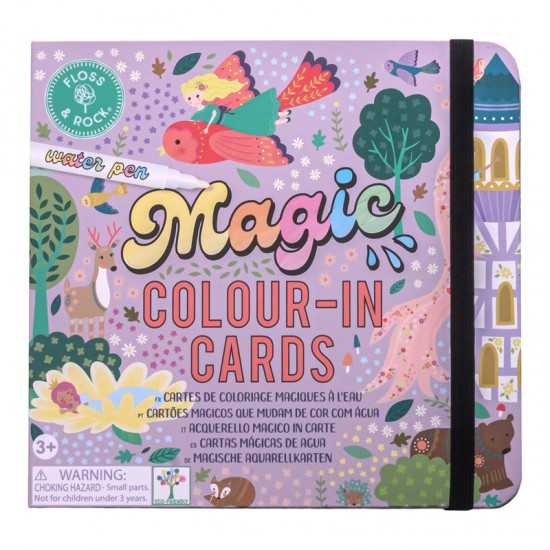 Floss&Rock® Čarobna vodna pobarvanka Magic Colour-In Cards Fairy Tale