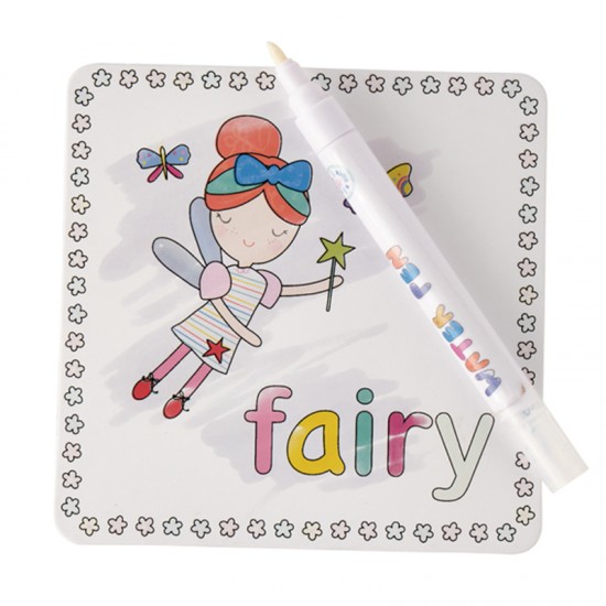 Floss&Rock® Čarobna vodna pobarvanka Magic Colour-In Cards Rainbow Fairy