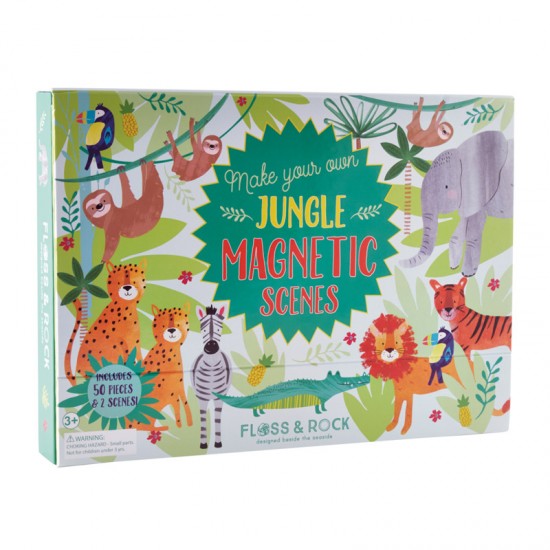 Floss&Rock® Magnetna knjigica Magnetic Play Scenes Jungle