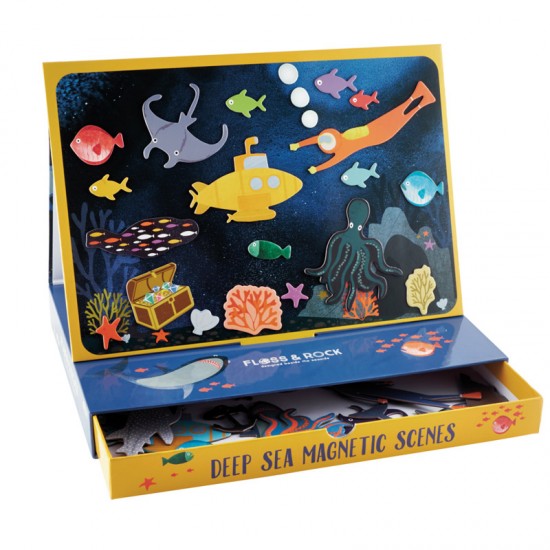 Floss&Rock® Magnetna knjigica Magnetic Play Scenes Deep Sea