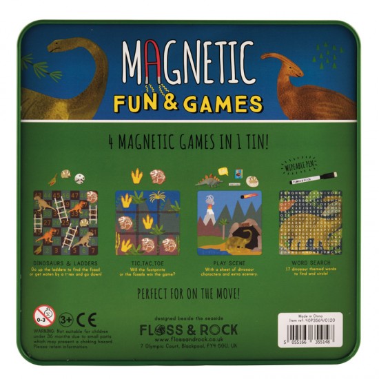 Floss&Rock® Magnetne družabne igre Magnetic Fun&Games Dino