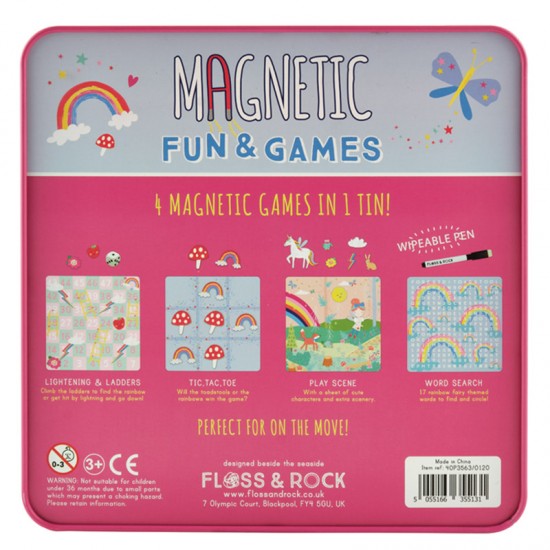 Floss&Rock® Magnetne družabne igre Magnetic Fun&Games Rainbow Fairy