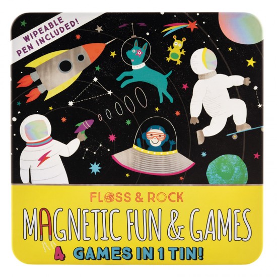 Floss&Rock® Magnetne družabne igre Magnetic Fun&Games Space