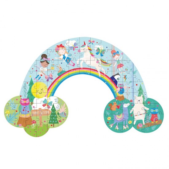 Floss&Rock® Sestavljanka Jigsaw Puzzle Rainbow Fairy (80 kosov)