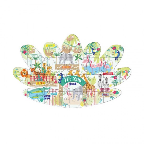 Floss&Rock® Sestavljanka Jigsaw Puzzle The Zoo (80 kosov)