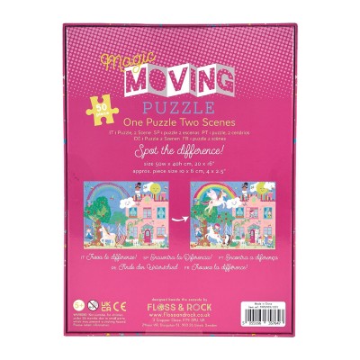 Floss&Rock® Sestavljanka Magic Moving Puzzle Rainbow Fairy (50 kosov)