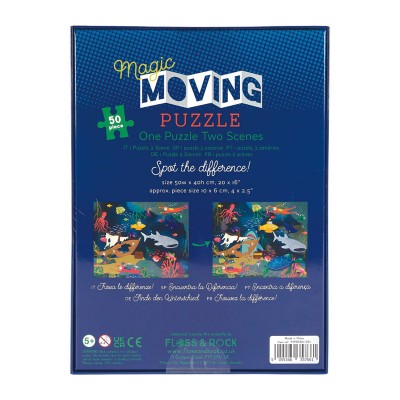 Floss&Rock® Sestavljanka Magic Moving Puzzle Deep Sea (50 kosov)