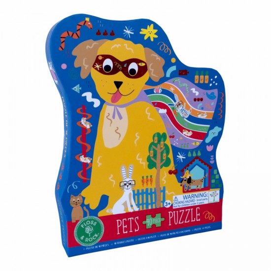 Floss&Rock® Sestavljanka Jigsaw Puzzle Pets (40 kosov)