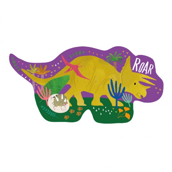 Floss&Rock® Sestavljanka Jigsaw Puzzle Dinosaur (12 kosov)