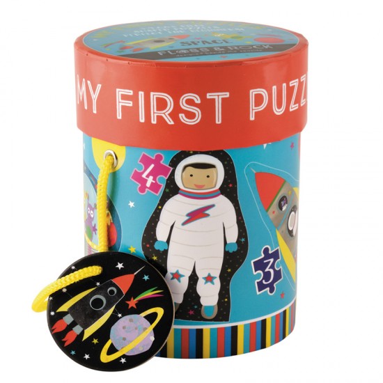 Floss&Rock® Sestavljanka My First Puzzles Tub Space