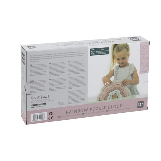 Label Label® Lesena mavrica Pink