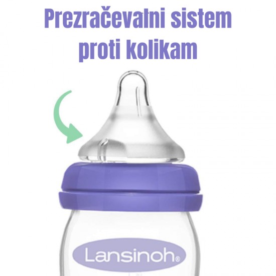 Lansinoh® Cucelj za stekleničko - srednji pretok