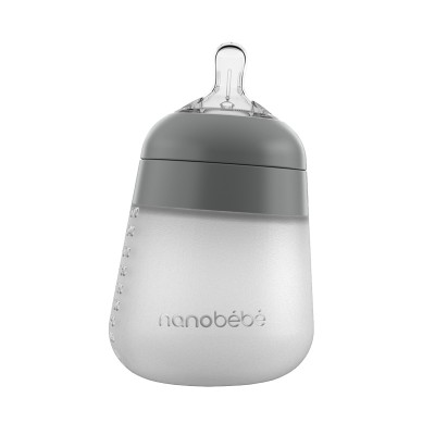 Nanobébé Flexy silikonska steklenička 270ml 1 kos - Grey