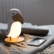 Rabbit&Friends Lesena lučka Bird Lamp z Bluetooth zvočnikom - Roza