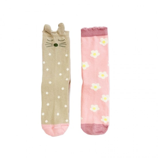 Rockahula Otroške nogavice 2pack - Flora Bunny (3-5 let)