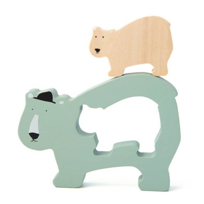 Trixie® Lesena sestavljanka Baby Mr. Polar Bear