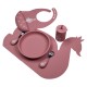 Tryco® 2-delni jedilni pribor Swan Dusty Rose